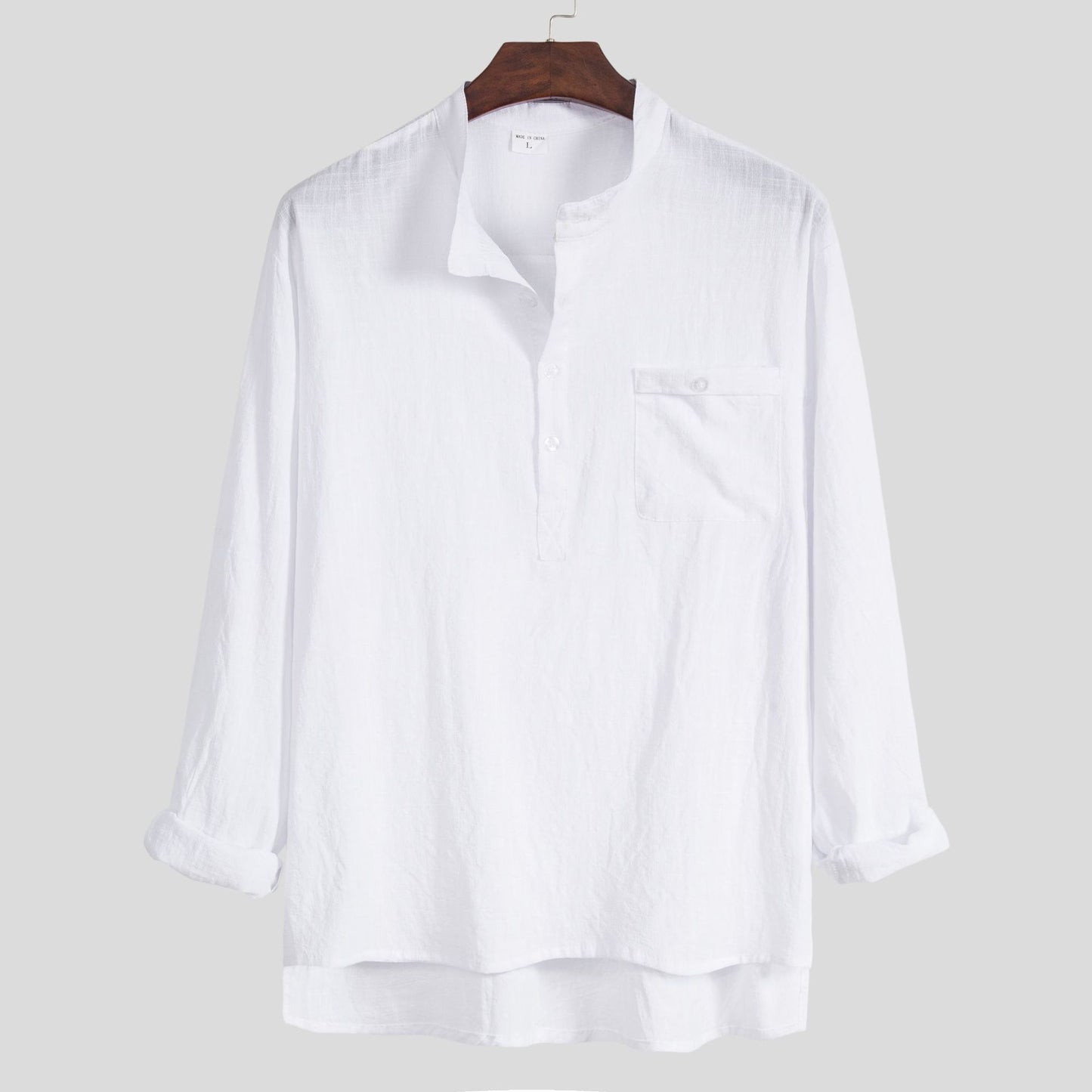 Cotton Linen Plus Size Shirt