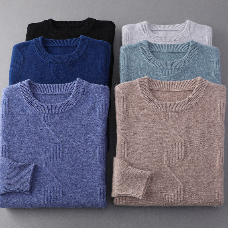 Round Neck Thick Twisted Sweater - World Of Journey
