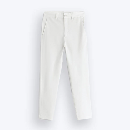 Wide Leg Solid Casual Trousers