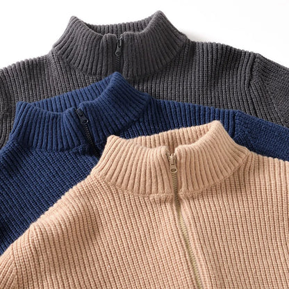 Long Sleeve Stand Collar Sweater - World Of Journey
